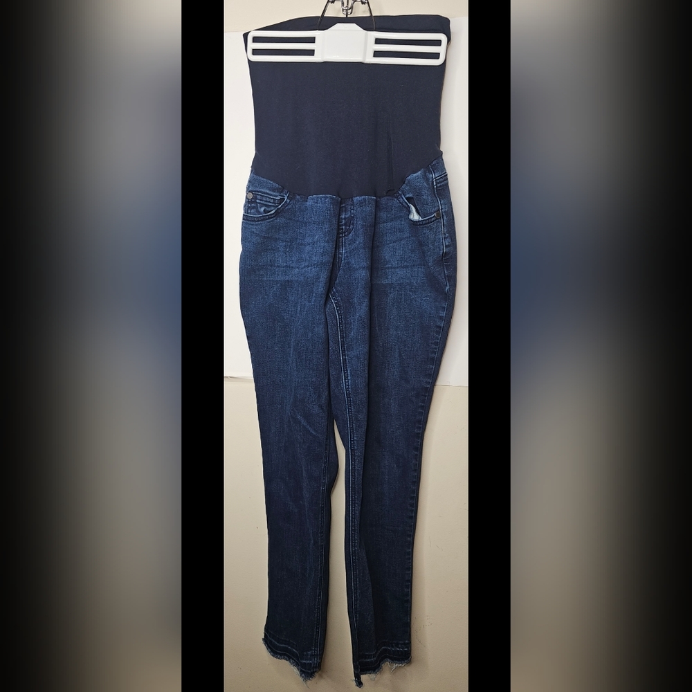Indigo Blue Maternity Jeans Woman's Size xl